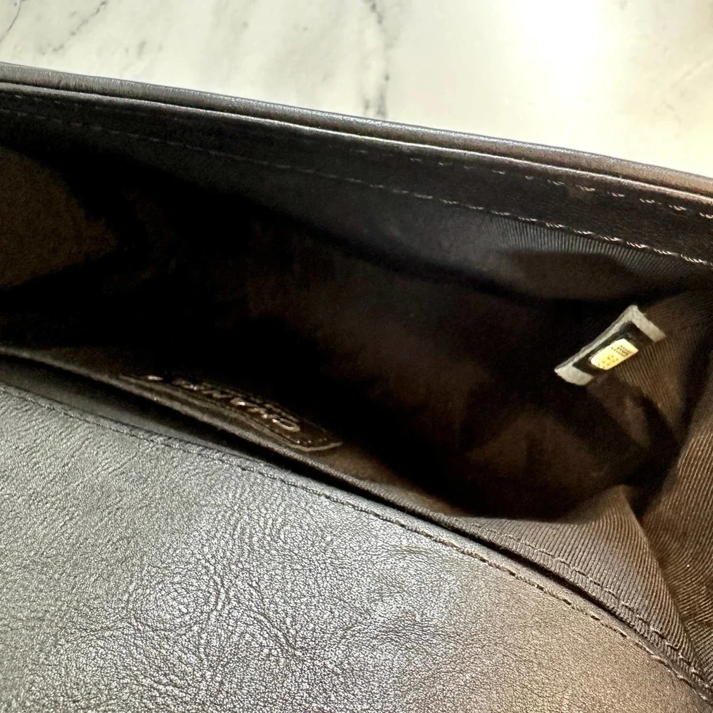 ❌❌ Chanel Boy Bag Metal Old Medium Classic Quilted Black Flap CC Leboy Calfskin - Picture 16 of 16